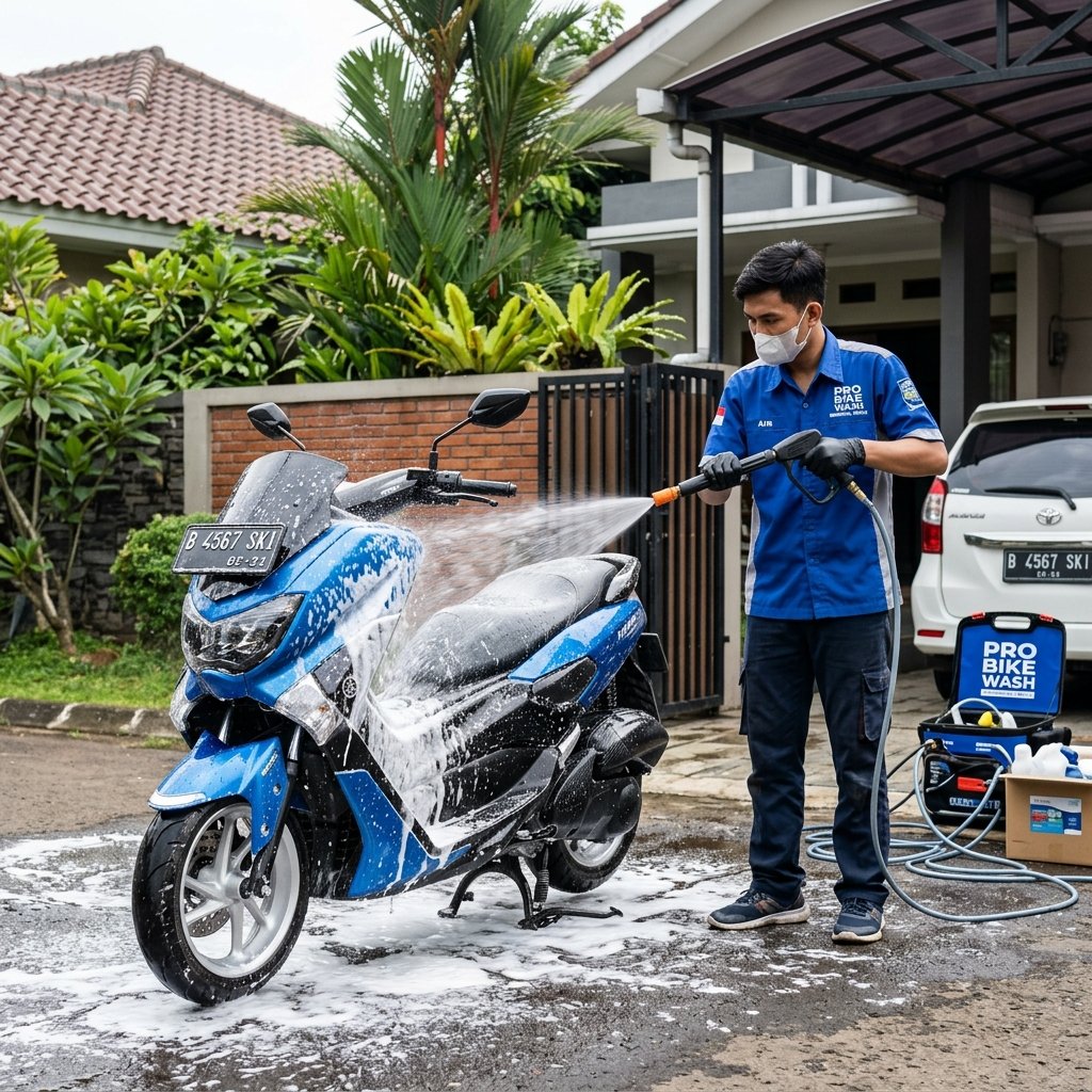 Jasa Cuci Motor Panggilan